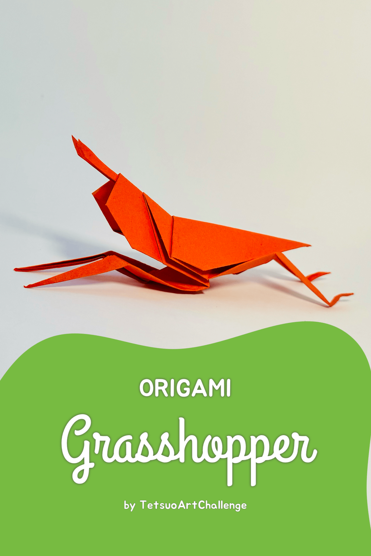 How to Make Origami Grasshopper | Origami Belalang