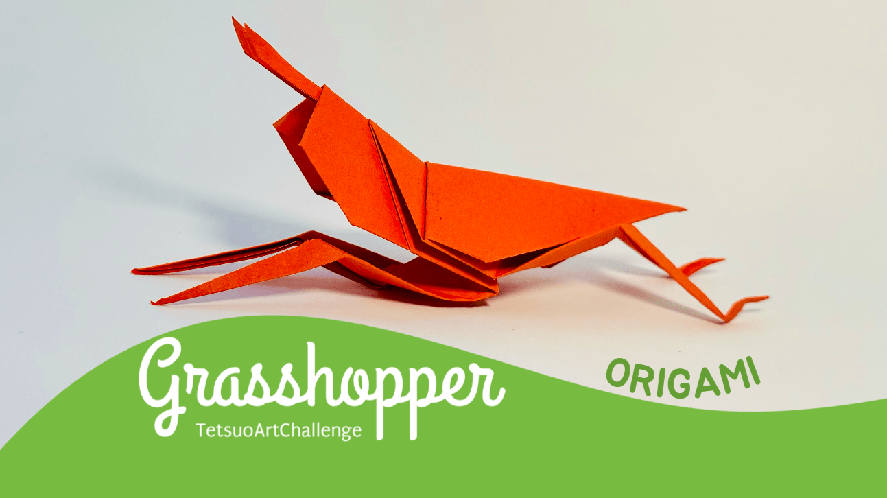 How to Make Origami Grasshopper | Origami Belalang