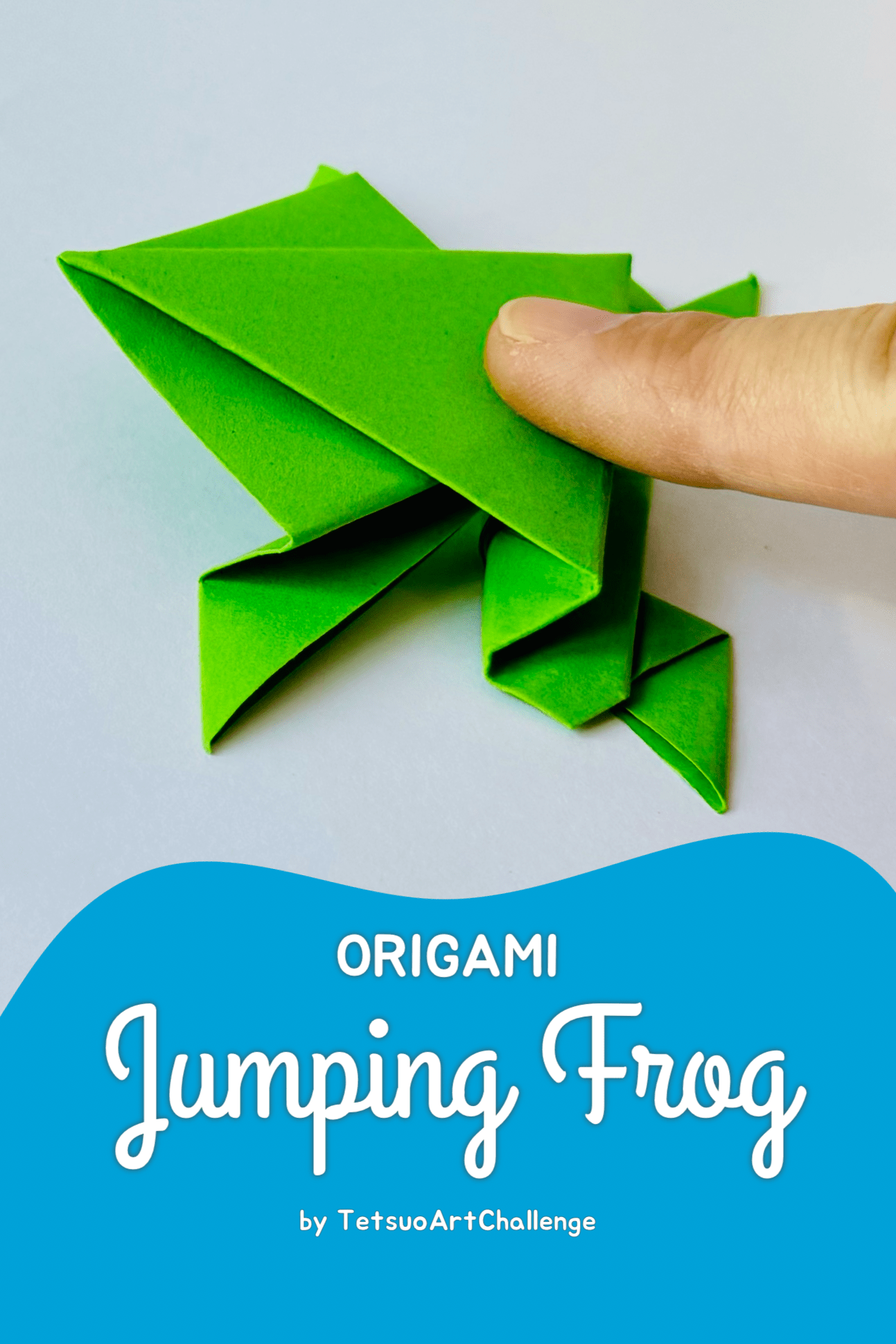 How to Make Origami Jumping Frog | Easy Tutorial | Origami Katak Lompat