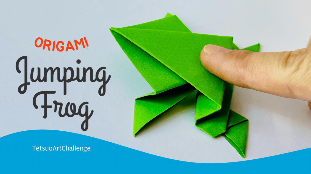 How to Make Origami Jumping Frog | Easy Tutorial | Origami Katak Lompat