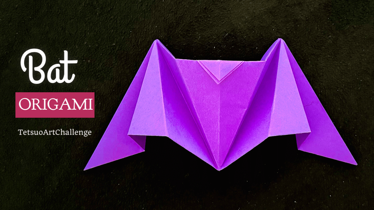 Origami Bat | Halloween Bat Paper Craft Tutorial