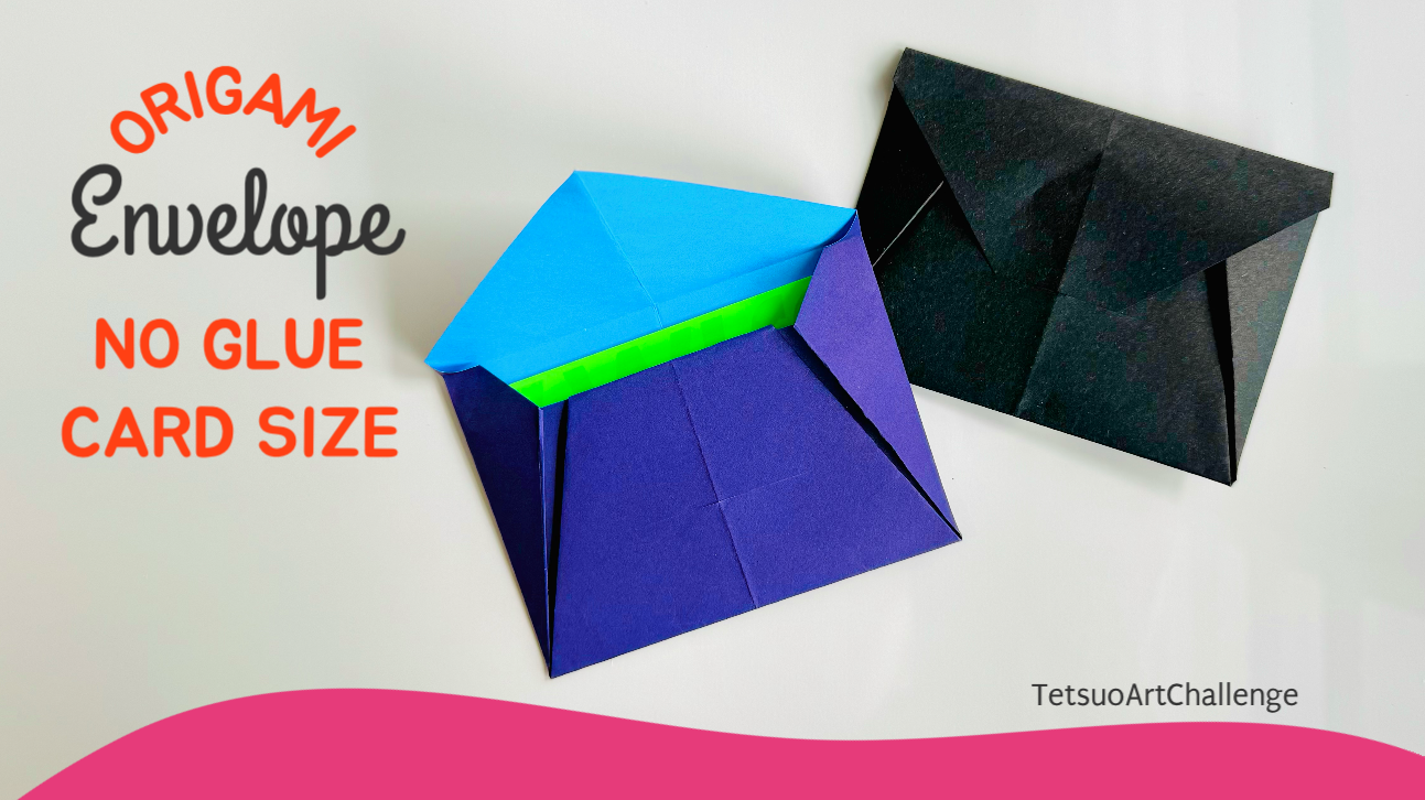 How to Make Origami Envelope No Glue | Card Size