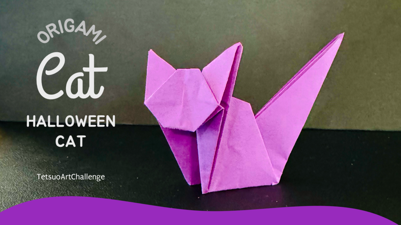 Origami Cat | Halloween Cat Paper Tutorial