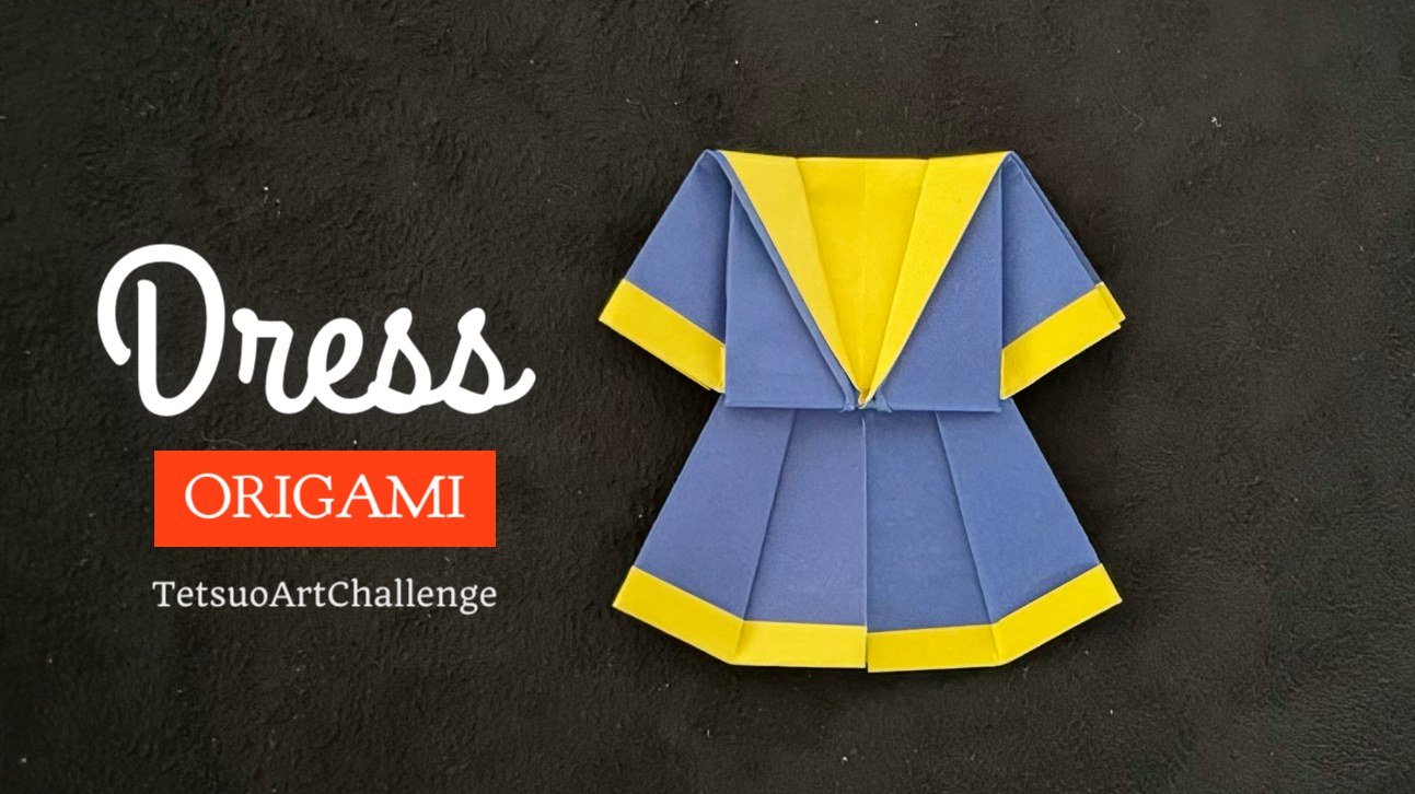 Origami Girls Dress | Easy Origami Tutorial