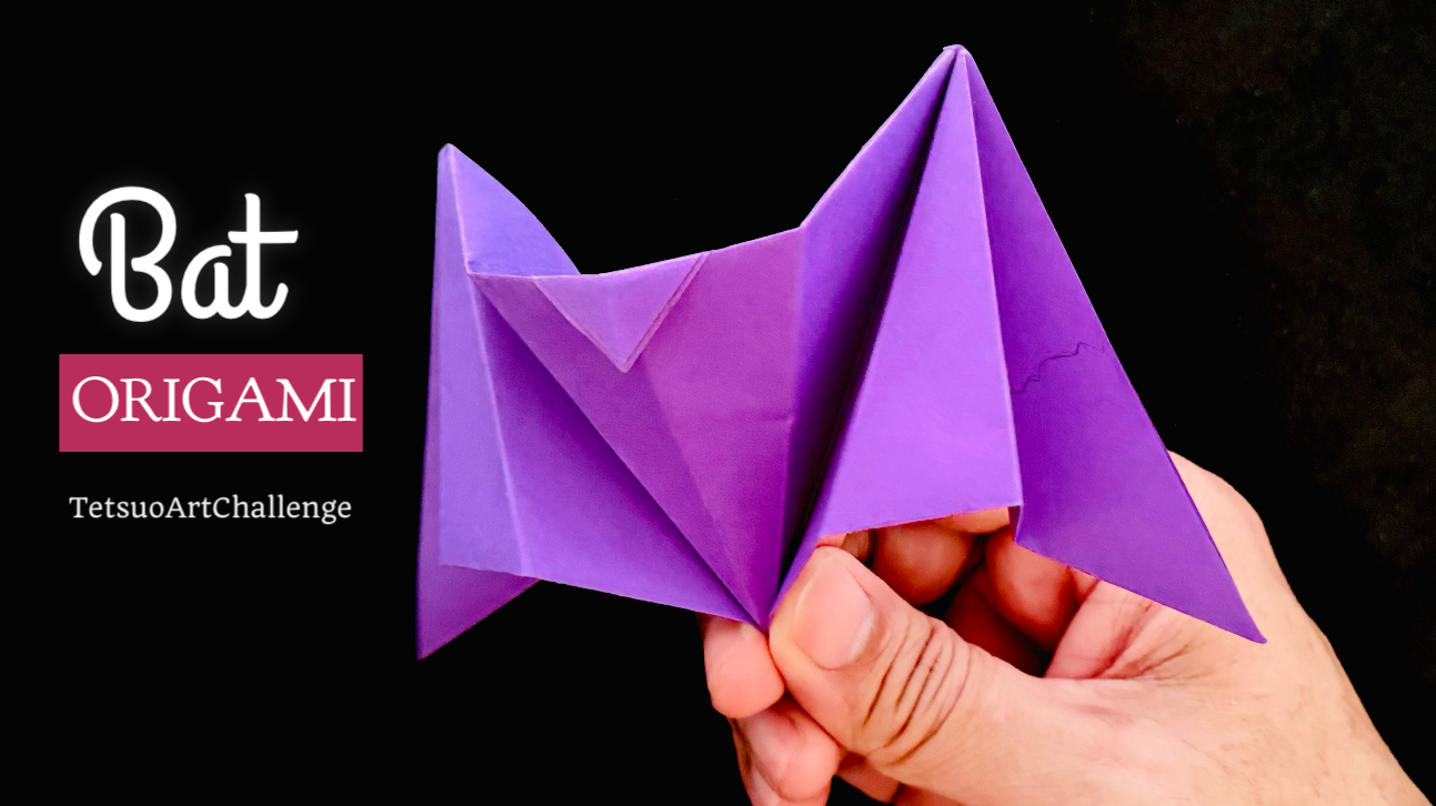 Origami Bat | Halloween Bat Paper Craft Tutorial