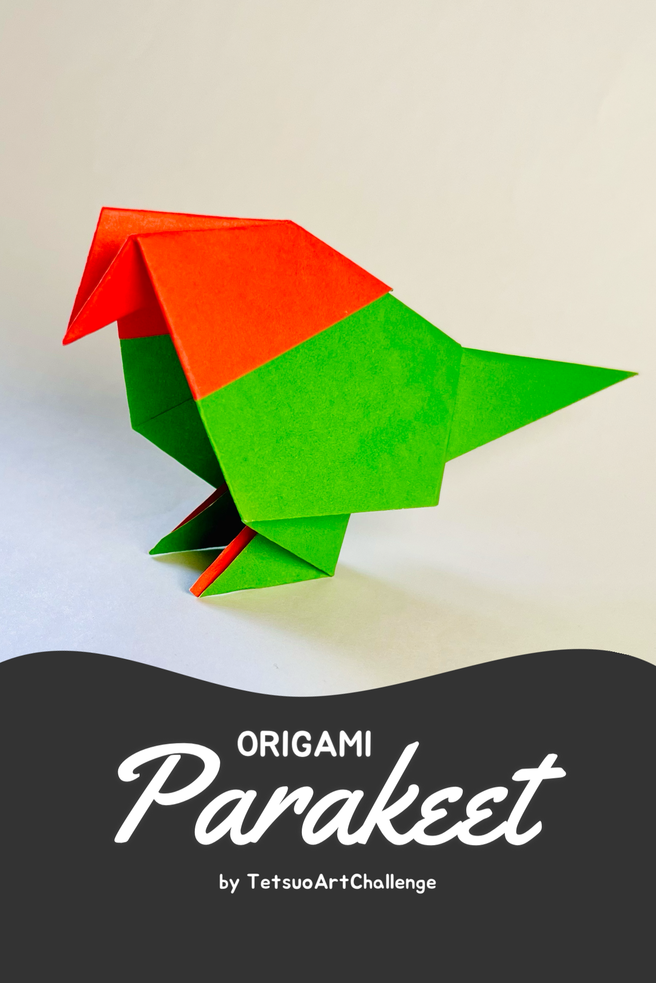 Origami Parakeet | Lovebird | Easy Origami Bird