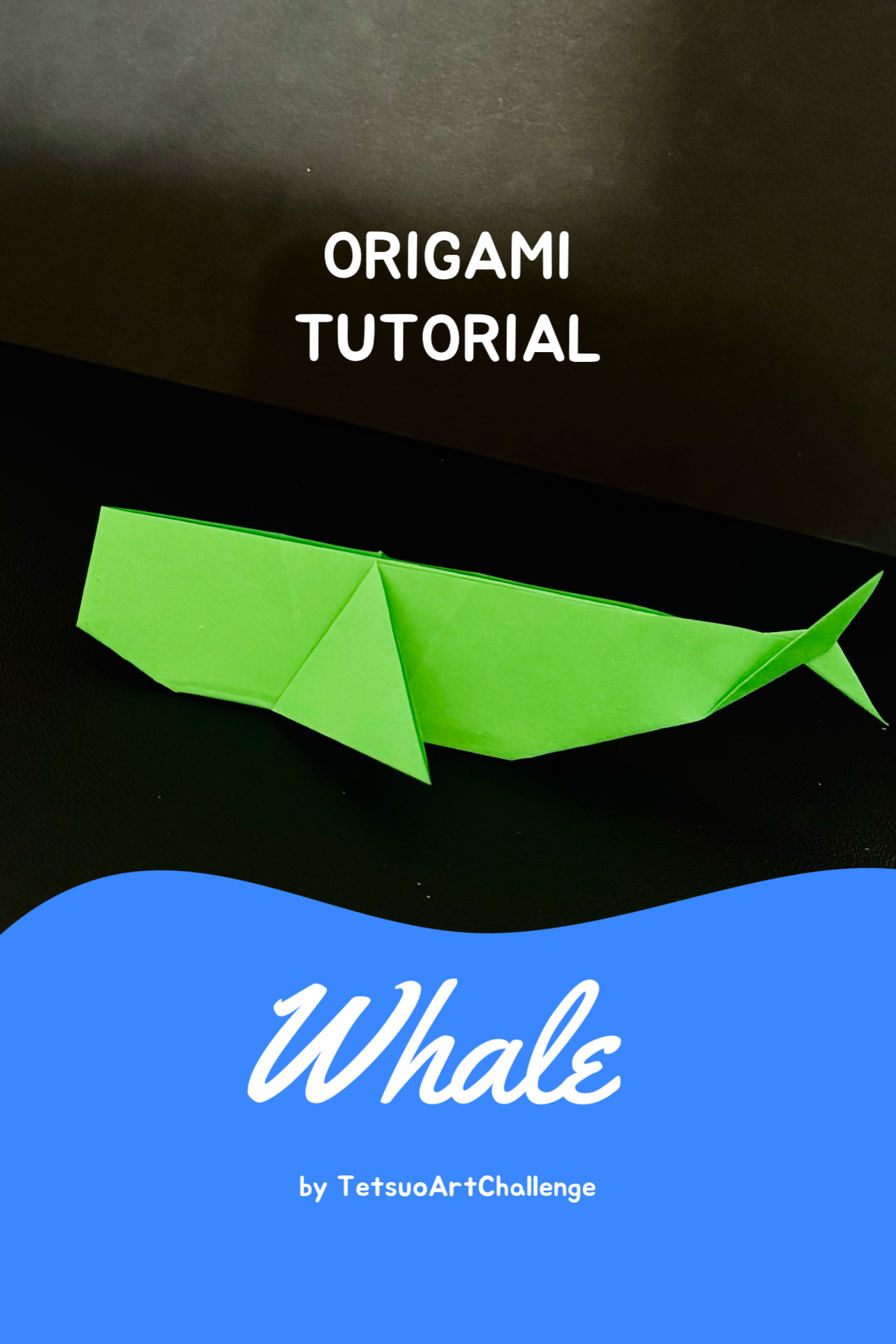 Step by step how to make Origami Whale | Easy Tutorial