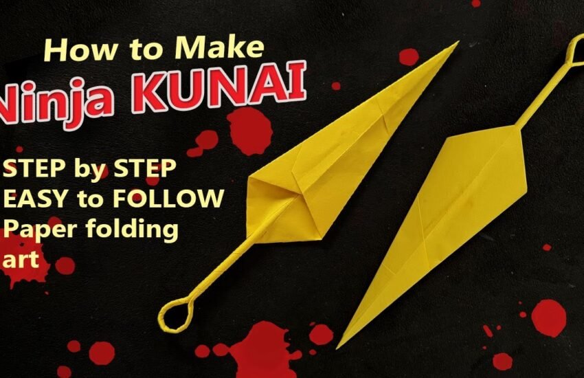 How to make Ninja Kunai Easy Tutorial | 折り紙のチュートリアル