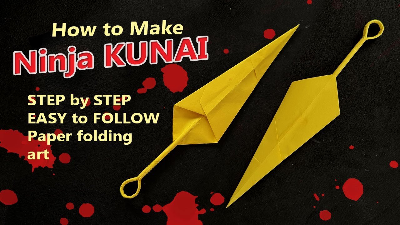 How to make Ninja Kunai Easy Tutorial | 折り紙のチュートリアル