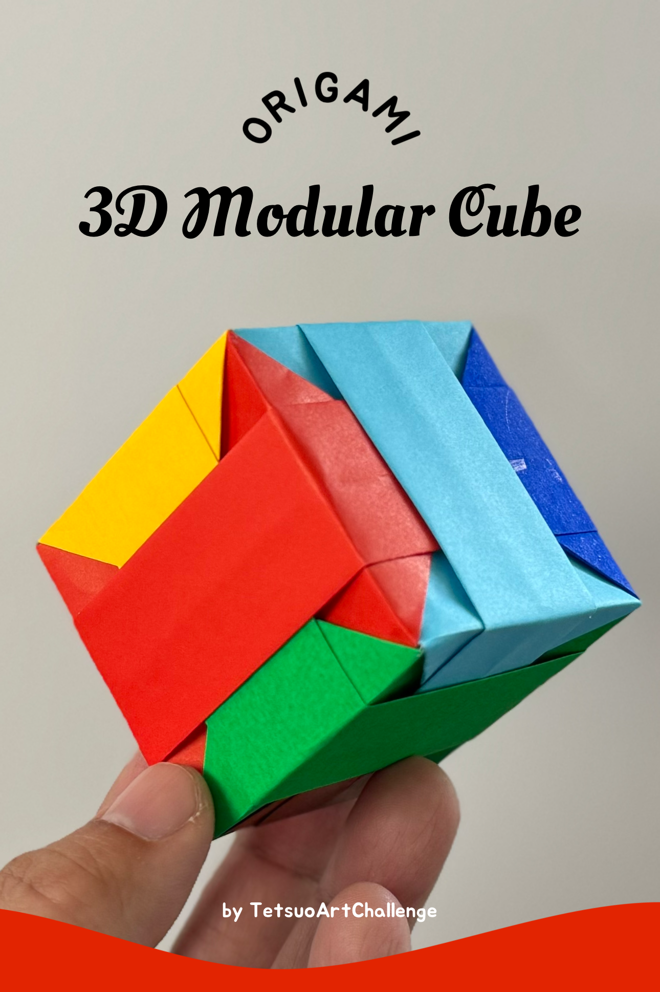 How to Make Origami 3D Modular Cube (Tomoko Fuse) | Relaxing Origami