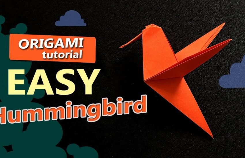 Origami Hummingbird Easy Tutorial | 折り紙のチュートリアル