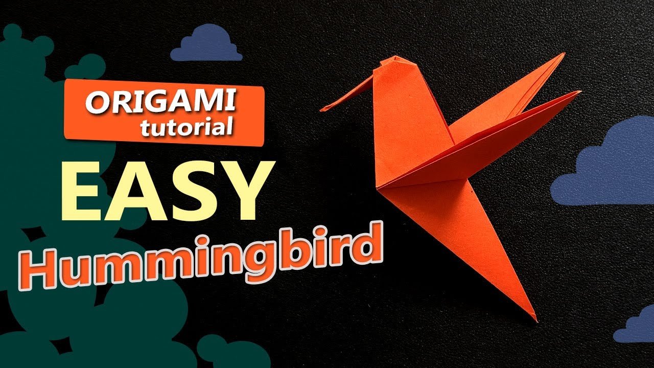 Origami Hummingbird Easy Tutorial | 折り紙のチュートリアル