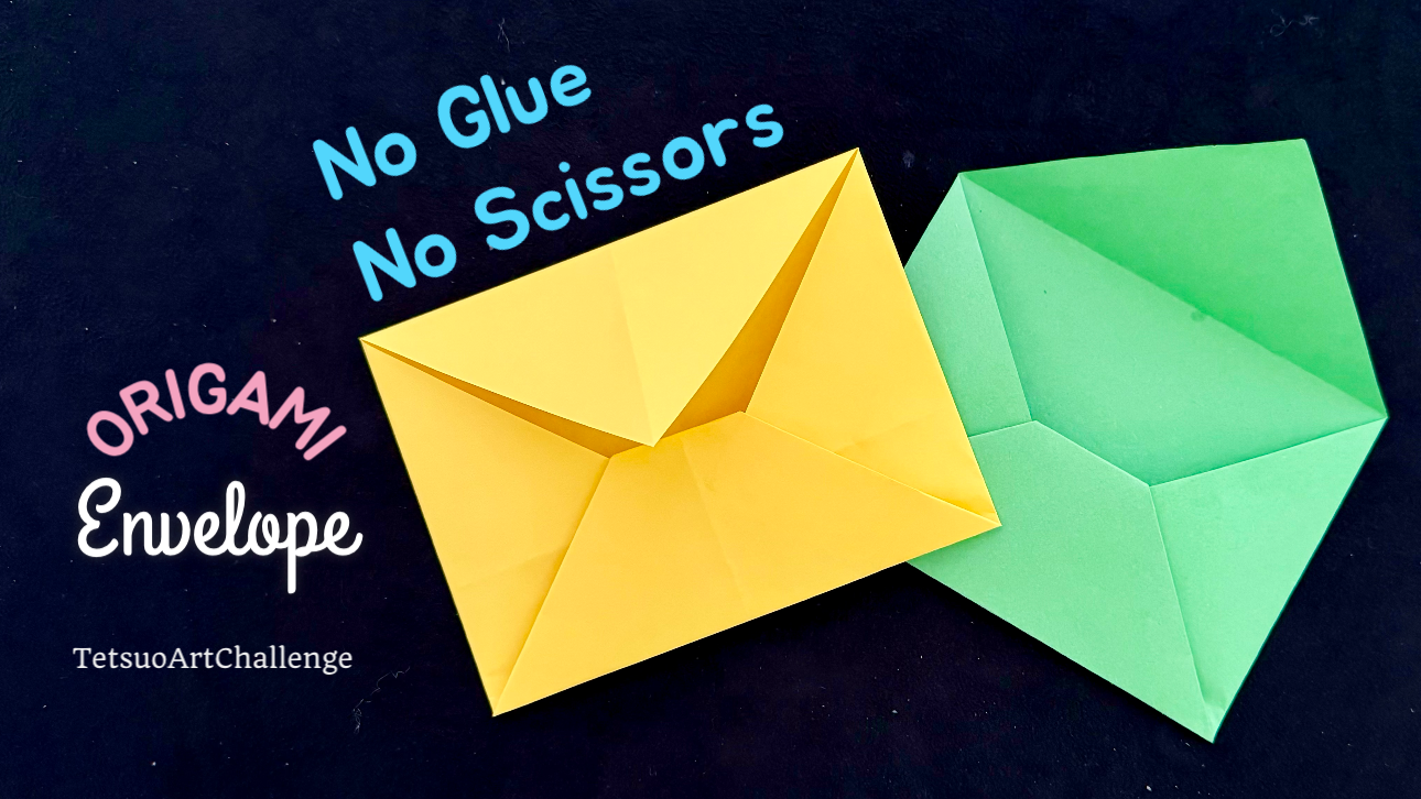 Origami Envelope No Glue No Scissors | Paper Craft Tutorial