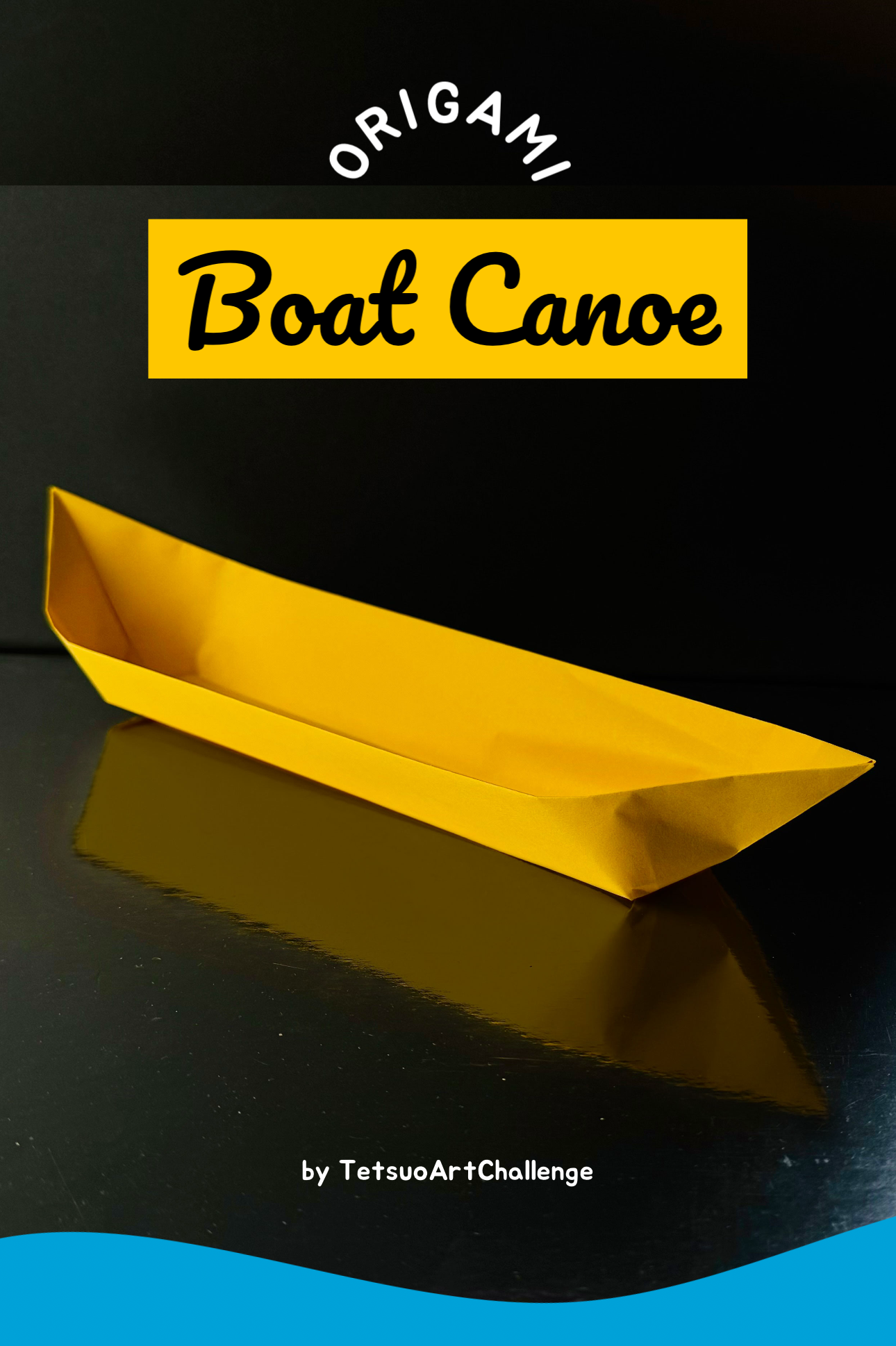 Step-by-step Tutorial Origami Boat Canoe | Relaxing Origami