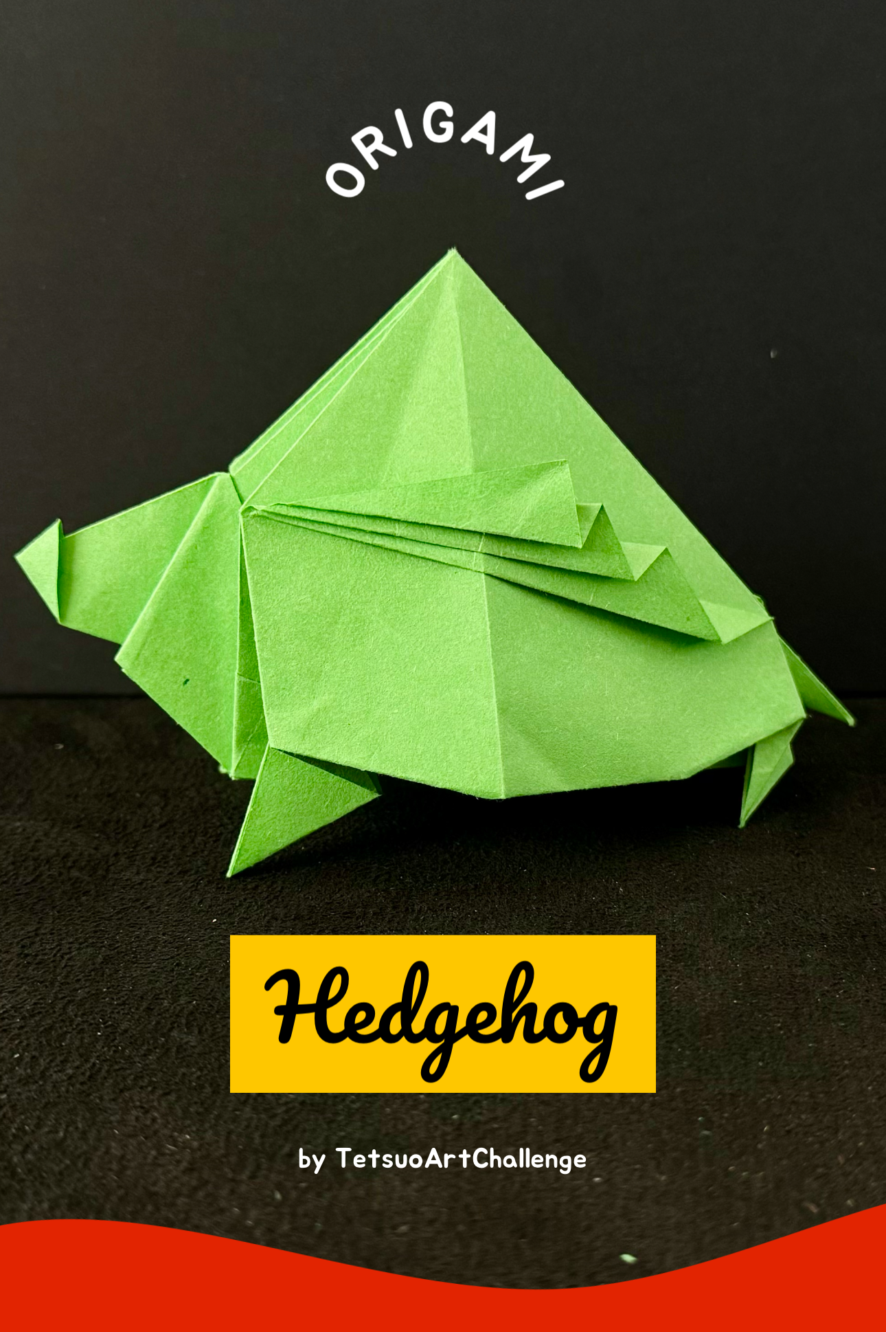 Step-by-step Tutorial Origami Hedgehog | Relaxing Origami