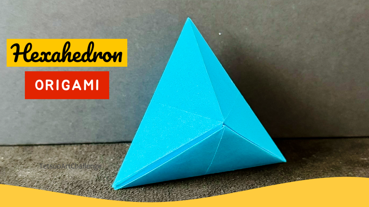 How to Make Origami Hexahedron | Isosceles Triangle | Right Triangle | 3D Origami