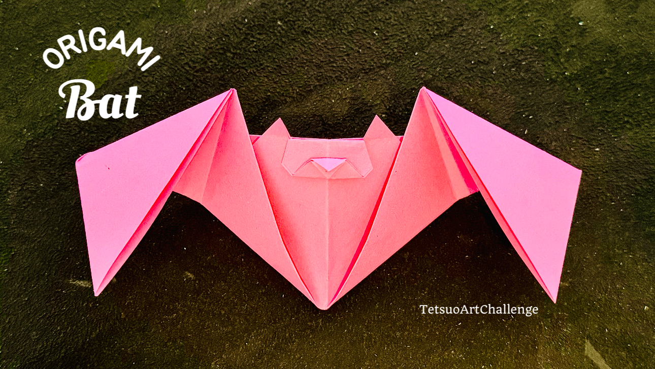 How to Make Origami Bat | Halloween | Origami Kelelawar | Paper Craft Ideas