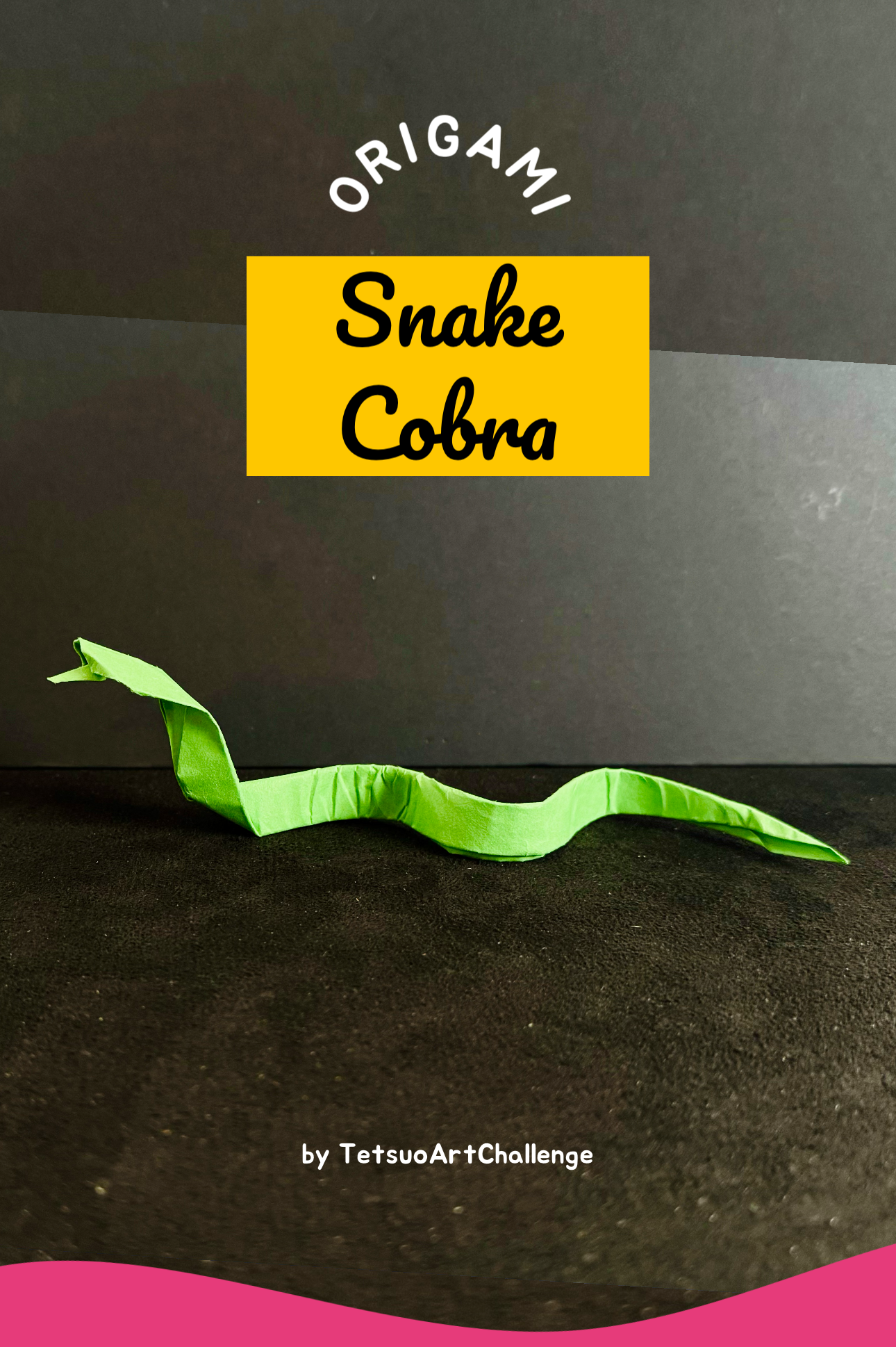 How to Make Origami Snake Cobra | Relaxing Origami