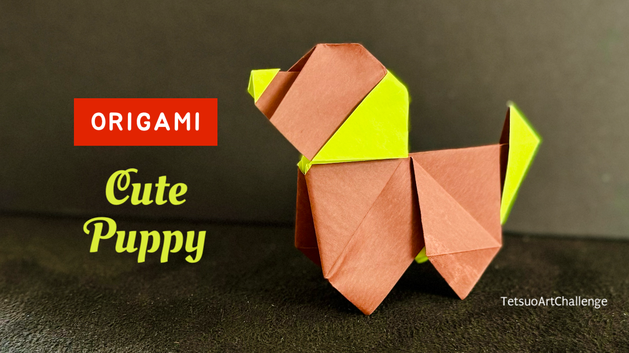 How to Make Origami Cute Puppy | Dog Origami | Relaxing Origami