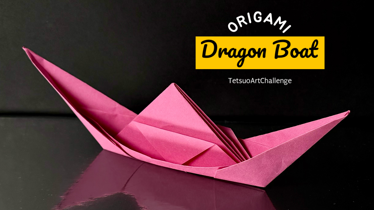 Step-by-step Tutorial Origami Dragon Boat | Relaxing Origami