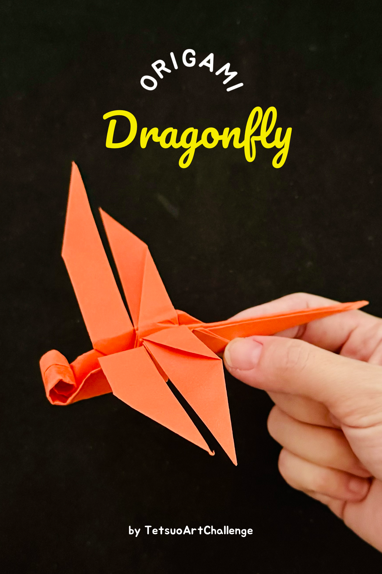 Step by step How to Make Origami Dragonfly | Easy Version