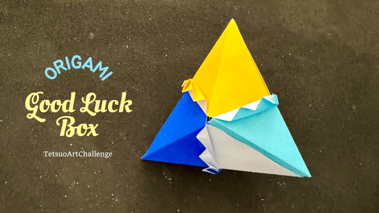 How to Make Origami Triangle Gift Box | Good Luck Box | Modular Origami | Paper Craft Ideas