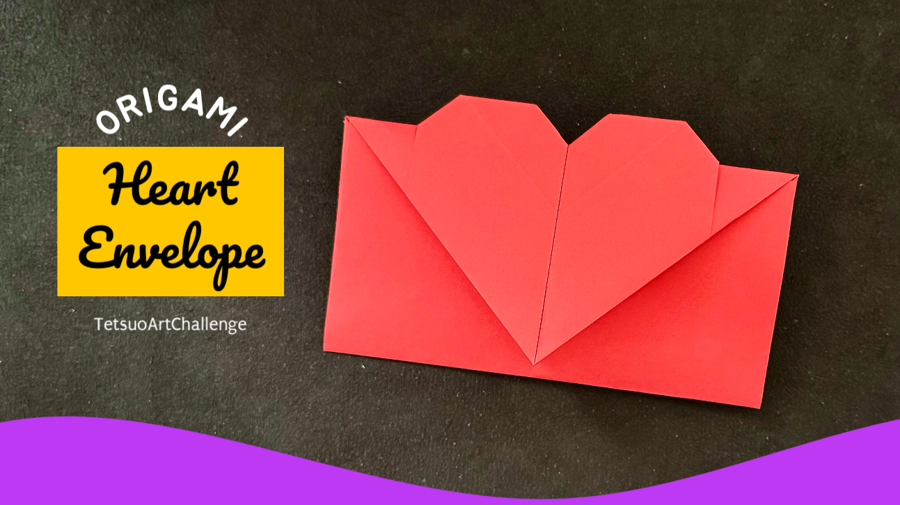 How to Make Origami Heart Envelope | No-Glue No-Scissors | Relaxing Origami