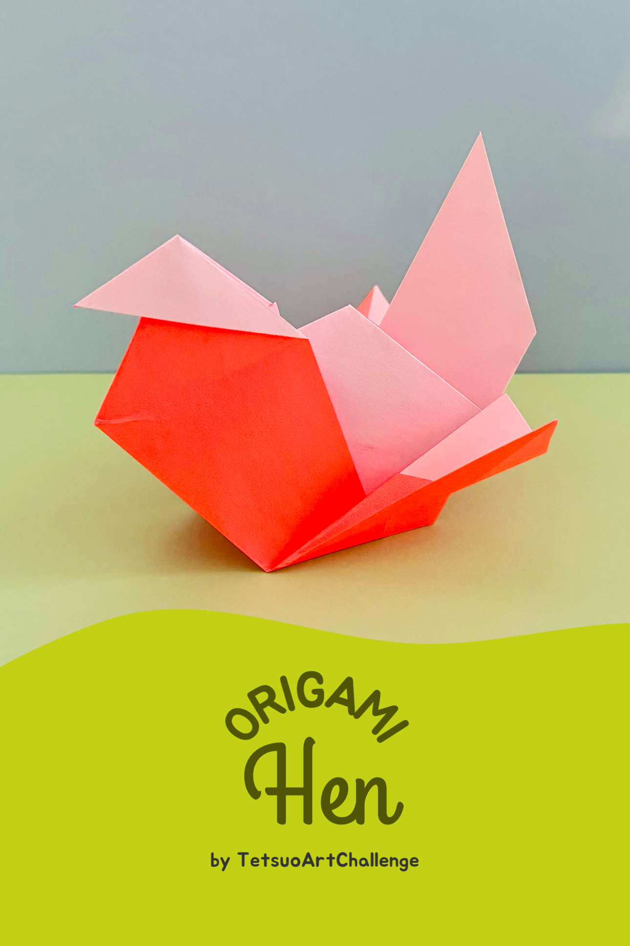 Origami Hen | Origami Chicken Easy | Paper Craft Tutorial