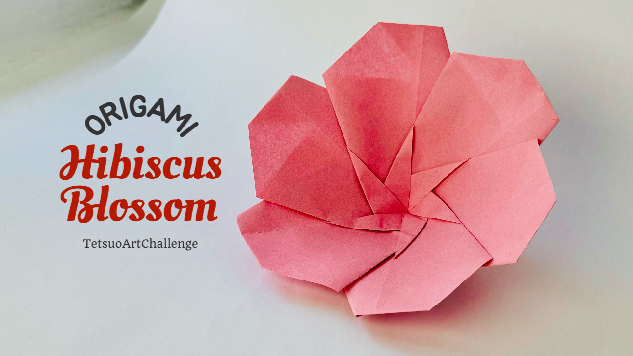 Origami Hibiscus Blossom | Origami Flower Super Easy | DIY Paper Craft Ideas