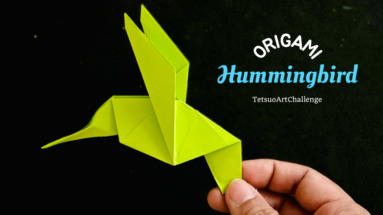 How to Make Origami Hummingbird | Easy Version