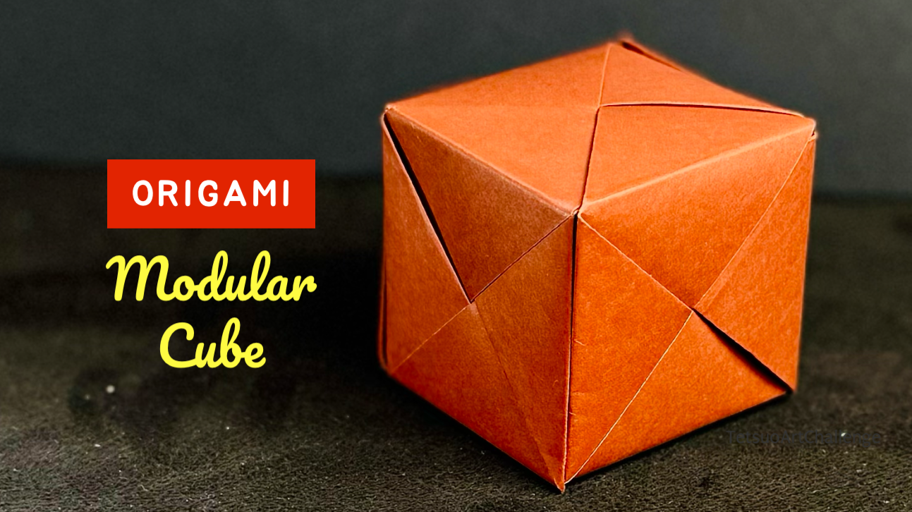 How to Make Origami Modular Cube | No-Glue No-Scissors | Relaxing Origami