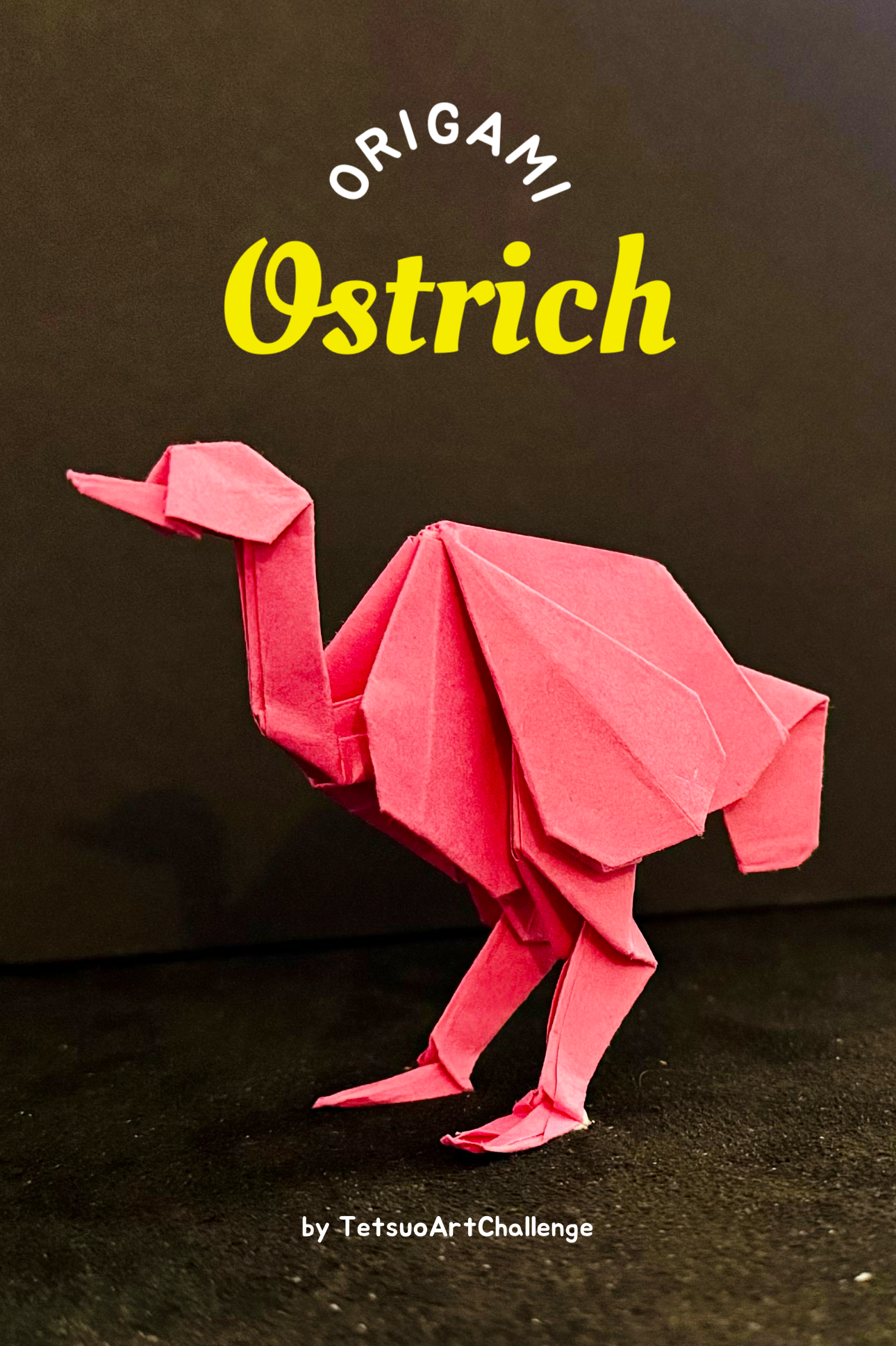 Step by Step How to Make Origami Ostrich