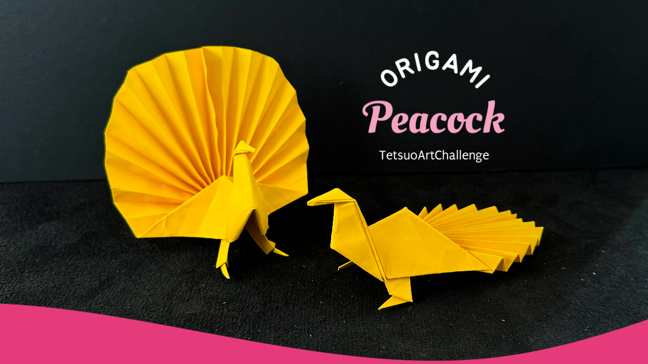 How to Fold Origami Peacock | Step-by-step Tutorial | Relaxing Origami