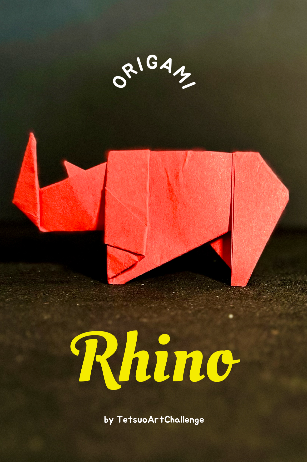 Step by step How to Make Origami Rhino or Rhinoceros | Easy Version