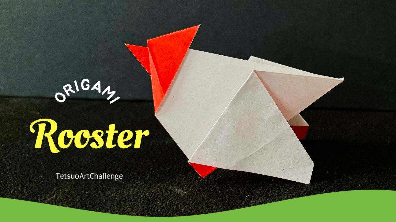 How to Make Origami Rooster | Easy Simple Version | Relaxing Origami