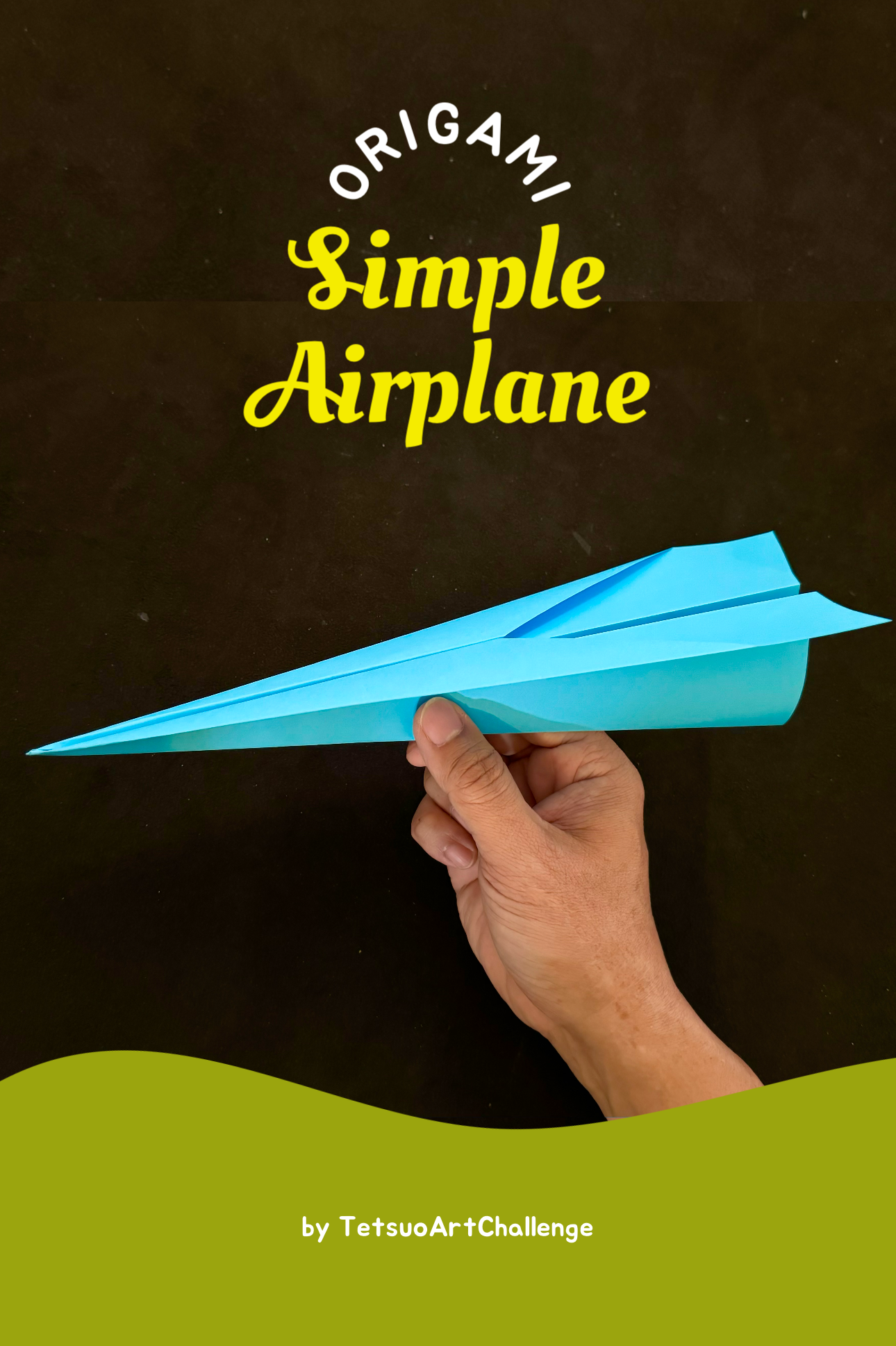 How to Make Simple Airplane from A4 Paper | Traditional Origami