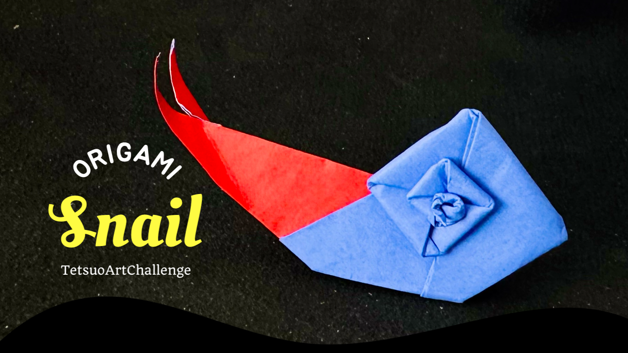 How to Make Origami Snail | Easy Version