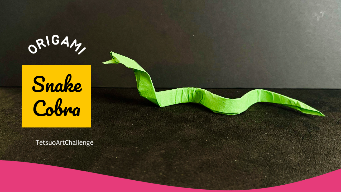 How to Make Origami Snake Cobra | Relaxing Origami