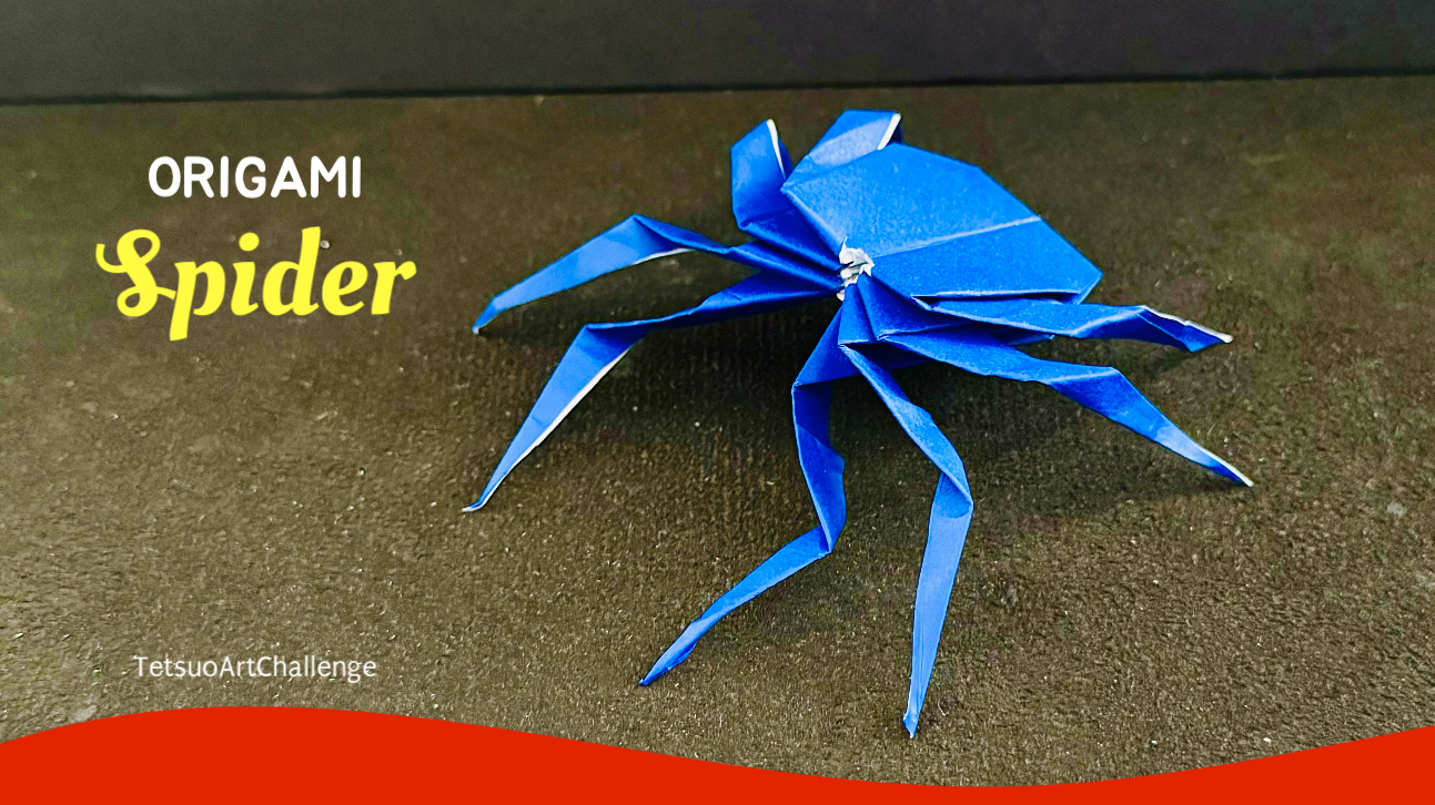 Step by Step How to Make Origami Spider | Amazing Relaxing Origami