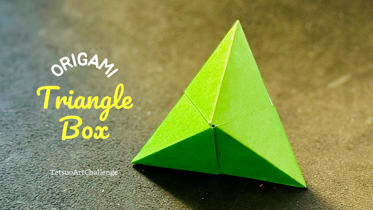 How to Make Origami Triangle Box | Modular Origami | No Glue No Scissors